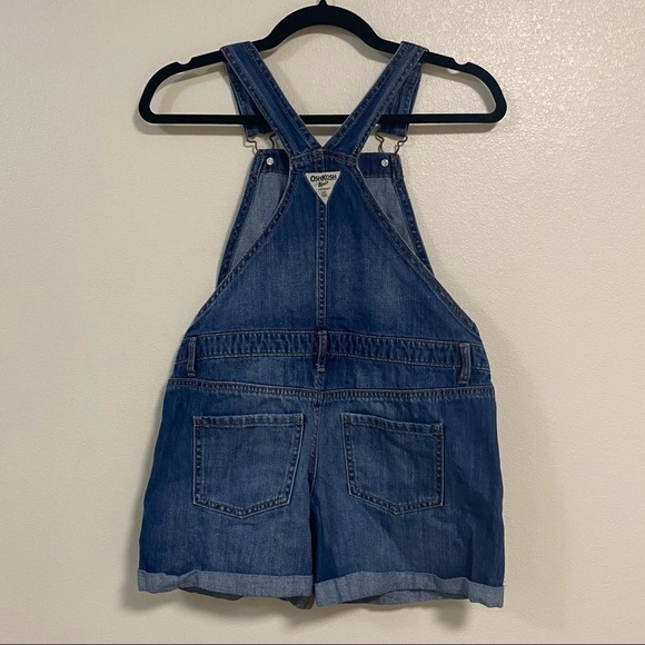 Oshkosh B’hosh overalls Kids Size 14 Medium Wash Kids Jean short overalls - Picture 7 of 13